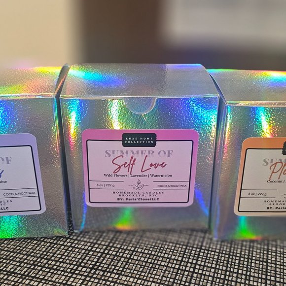 Luxe strong scented candle with Wooden wicks and Coco Apricot creme wax - Picture 10 of 10